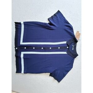 Pj Paul Jones 2x Men's Blue And Black Button Up